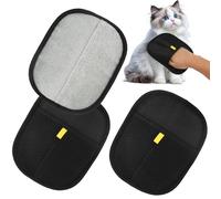 mgmooa 3pcs Pet Hair Removal Gloves for Cats, Dogs and All Pets, Reusable Electrostatic Grooming Glove Tool with Magic Brush Effect & Dual-Sided Design, Perfect for Cleaning Pet Hair