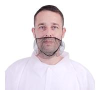 Mgmxbsth 100 PCS Beard Net Cover,Beard Face Mask for Men,Dispoable Beard Cover Nylon Honeycomb Royal Beard Protector Nets.Latex Free Beard Net for Cooking and Clean Work
