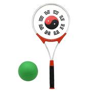 Mgmxbsth Aluminium Alloy Handle, Face Elderly Exercise Fitness Taiji Bailong Silicone Ball Tai Chi Soft Strength Racket With Ballsoft