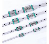 MGN Guide 2PCS Linear Guide + 4PCS MGN Slide Blocks MGN7 MGN9 MGN12 MGN15 Length 100-1000mm Miniature Linear Rail(MGN12C,300mm)