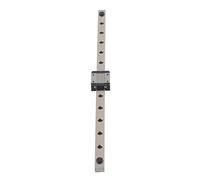 MGN12C Linear Rail Guide | High Accuracy Bearing Steel for CNC / 3D Printers/Automation | 6.5mm Height, 12mm Width with Rubber Stoppers (350mm)