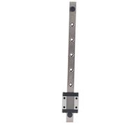 MGN12C Linear Rail Guide | High Accuracy Bearing Steel for CNC / 3D Printers/Automation | 6.5mm Height, 12mm Width with Rubber Stoppers (200mm)