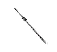 MGN12H Black Miniature Linear Rail Guide 12mm Width Slide Block, Linear Motion Rail System with 4 - Point Contact Design, Precision Linear Slide Rail for Small Automation (550mm)