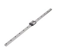MGN15 Miniature Linear Guide Rail, Linear Motion Slide Rail with Low Friction Bearing Steel, Precision Linear Slide Block for CNC 3D Printer Robotic Arm Automation (500mm)