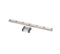 MGN15C Linear Rail Guide Bearing Steel Linear Sliding Rail, Miniature Linear Motion Rail with Rubber Stoppers for 3D Printers CNC Machines Ender 3 CoreXY Tronxy Delta (250mm)