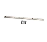 MGN15C Linear Rail Guide Bearing Steel Linear Sliding Rail, Miniature Linear Motion Rail with Rubber Stoppers for 3D Printers CNC Machines Ender 3 CoreXY Tronxy Delta (350mm)