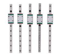 MGN7 Linear Guide Rail Bearing Steel Guideway Rail 5PCS Set 150mm Smooth Sliding High Accuracy for V0.1 3D Printer Accessories