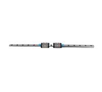 MGN9B 300mm Linear Guide Rail 9mm Width with 2pcs MGN9B Rail Block, Linear Motion Slide Rail System, Precision 4 - Point Contact Design for Automation Equipment