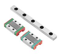 MGN9B Linear Guide Rail, 100mm Length 9mm Width Linear Motion Rail with 2pcs MGN9B Rail Block, High Precision Bearing Steel Linear Slide Rail for CNC Machines and Automation Equipm