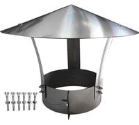 MGNSJGYXN Stainless Steel Chimney Cap Round Windproof Rain Hat Ventilation Cover Rain Protection for Chimney Pipe Weatherproof Roof Cap