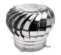 MGNSJGYXN Stainless Steel Chimney Cap with Rotatable Ventilator Anti-Downdraft Spinner Energy-Saving Roof Cover for Homes Factories Attics and Farms