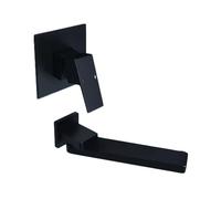 MGNSJGYXN Wall Mounted Water Faucet Concealed All-Copper Hot-Melt Basin Faucet Wall-Mounted Swingable Embedded Wash Basin Faucet Black Pre-Embedded
