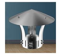MGNSJGYXN Weatherproof Stainless Steel Chimney Cap Galvanized Rain Cap for Chimney Cone Round Roof Cover for All Fuel Types Protects Against Rain and Debris