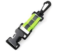 Mgonwl Glove Clips, Reflective Portable Firefighter Glove Strap with Hook, Heavy Duty Nylon Webbing Firefighter Accessories for Rescue Outdoor Clips for Work Holders