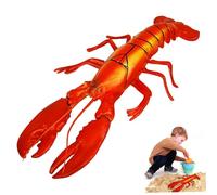 Mgonwl Lobster Toy 18.5x9 Inch Artificial & Lifelike Red Plastic Lobster Statue Educational & Learning Toys, Gifts for Kids, Photo Props