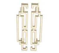 Mgoodoo 2 Pcs Gold Kitchen Cupboard Handles 96mm Hole Centre,Cabinet Pull | Antique Style Furniture Knob for Bedroom Dresser&Wardrobe,Easy Install Furniture Hardware,Zinc Alloy,Farmhouse