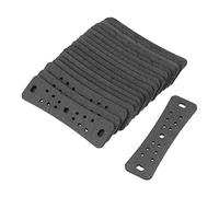 Mgoodoo 20pcs Gray Leather Slingshot Pouches with Center Hole 70x17x20mm Slingshot Pouches Replace Slingshot Leather Pocket