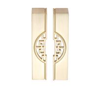 Mgoodoo 6PCS New Chinese Style Cabinet Handles ，96mm Hole Center Drawer Door Handle，Red Bronze Cupboard Door Handles with Screws，for Kitchen Cabinet Drawer Door