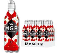 MGP Sugar Free Hydration Drink With Essential Vitamins & Ginseng, Pack of 12, Sports Recovery Electrolytes, Low Carbs, Fat & Gluten Free, Vegan Friendly, Vitamin C, B3, B5, B1, B6, B12, D3, Apple
