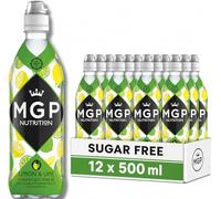 MGP Sugar Free Hydration Drink With Essential Vitamins, Pack of 12, Sports Recovery Electrolytes, Low Carbs, Fat & Gluten Free, Vegan Friendly, Vitamin C, B3, B5, B1, B6, B12 Supplement, Lemon & Lime