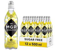 MGP Sugar Free Hydration Drink With Essential Vitamins, Pack of 12, Sports Recovery Electrolytes, Low Carbs, Fat & Gluten Free, Vegan Friendly, Vitamin C, B3, B5, B1, B6, B12 Supplement, Pineapple