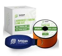 MGP SUPPLY Arborist Throw Line Kit | 9oz Throw Weight & 166ft Rope | Ultra Slick 100% Polyester Rope | Arborist Equipment For Tree Climbing