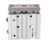 MGPM12-20Z 3 Rod Double Acting Air Cylinder, Aluminum Alloy Pneumatic Cylinder with High Guidance Accuracy, Compact Triple Rod Design for Heavy Lateral Loads and Resist