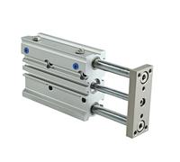 MGPM12 MGPM16 MGPM20 MGPM25 MGPM32 40 50 63 80mm Series Compact Guided Cylinder Stroke 10-400mm Basic Type with Sliding Bearing(350mm Stroke,MGPM20)