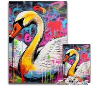 Mgraffiti Painting Yak 1000 Piece Jigsaw Puzzle cardboard Jigsaw DIY Decoration, Brain Challenge, for Adult, Family, 26X38CM/10.23x14.96inch
