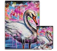 Mgraffiti Painting Yak 1000Pc Adults Jigsaw Puzzle cardboard Puzzles Challenging Brain Teaser for Teenagers, Family Game Night Fun 26X38CM/10.23x14.96inch