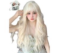 MGRANDE Premium Line Wigs 【Active Top Stylist Product】 6-Piece Set Inner Colour Line Women's Original Wig, Half Length, Small Face Effect (White Gold DY66A)