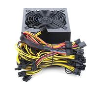 MGTCAR 1800W To 2000W 110V-220V ATX ETH Bitcoin Mining Power Supply 95% Efficiency Support 8 Display Cards GPU For BTC Bitcoin Miner(1800-2000W B)