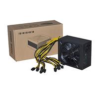 MGTCAR 4U Single 10X 6Pin PSU Mining Power Supply Source BTC ETH Bitcoin Miner 110V 240V 2000W 2400W 2600W ATX for 6 GPU Graphics Card(160-240V 2400W)