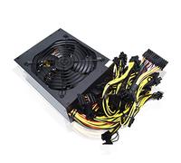 MGTCAR ATX Power Supply ETH Mining Power Supply BTC Miner 2000W 2400W Support 8 Display Cards GPU For PC psu temperature control(2400W 180-260V)