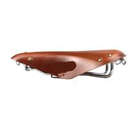 MGTCAR Bicycle Saddle 175 Genuine Cowhide Retro Leather - Urban Highway Vintage Old Style Seat for City Cycling(Brown)