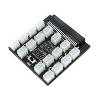 MGTCAR PCI-E 12V 50Pin to ATX 17 x 6Pin Power Supply Server Adapter Breakout Board for 750W 1100W 1600W 2000W 2400W PSU GPU Mining