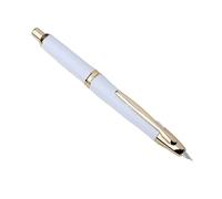 MGTCAR Press Type Retractable Pen Pushes Out Sharp Metal Lacquer Fine Pointed Practice Calligraphy Pose(A)