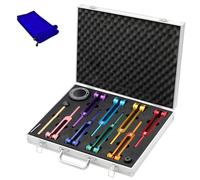 MGTUNE Chakra Tuning Fork Set for Healing Chakra Set, Sound Healing Chakra Tuning Fork with Activator Reiki Tool, Weighted Tuning Fork 7 1 Soul Purpose for DNA Healing Sound Therapy Yoga Meditation