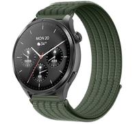 MGUEIAO 22mm Nylon Strap Compatible with Hama Smartwatch 9000, Lightweight Elastic Braided Band, Breathable Sport Replacement Wristband, Adjustable - Green