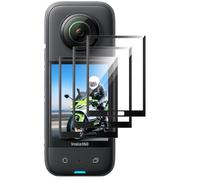 MGUEIAO 3 Pack Screen Protector Compatible with Insta360 X4 / X5, 3D Full Coverage TPU Protective Film, HD Anti-Scratch, Black