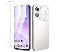 MGUEIAO Screen Protector Compatible with Honor 600 Smart 5G, HD Clear Tempered Glass Film with Camera Lens Protector, Anti-Scratch, Full Protection, 2+2 Pack