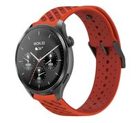MGUEIAO Silicone Strap Compatible with Hama Smartwatch 9000, Soft Sport Adjustable Replacement Watch Band - Orange