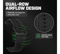 MGUEIAO Silicone Strap for HONOR CHOICE Watch 2 Epic | Soft Breathable Adjustable Replacement Watch Band, Sport Wristband for Women Men