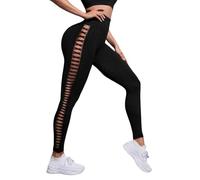 MGULEEYI Tie Dye Sexy Leggings for Women High Waist Yoga Pants, Scrunch Butt Lifting Elastic Tights, Black, M