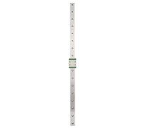 MGW9C Linear Guide Rail | 500mm Stainless Steel Slider Block | High Load Miniature Slide Rail for Automation/CNC / 3D Printers | M3 Bolt, 45° Engagement Angle