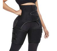 MGXYMPC Hip Brace Thigh Compression Sleeve - Groin Support for Men & Women - Injury Strap for Pulled Muscle Strain - Hip Pain Relief - Fits Both Legs - New (Black L)