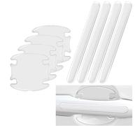 MGYMGY 8 Pcs Silicone Car Door Handle Protective Stickers, for Mercedes Benz S-Class S580 S600 S680 S350d S400d S580e 560e Clear Car Door Handle Protectors Films, Prevents Scratches