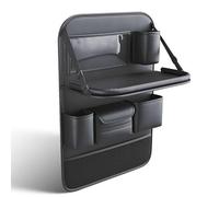 MGYMGY Car Seat Organizer For VW T-ROC R-Line 2019-2023 2024, Car Back Seat Organizer, Pockets Cars Organizers with Foldable Table Tray and Tablet Holder