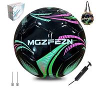 MGZFEZN Soccer Ball Size 5 Size 3 for Youth and Adults,Indoor Training Practice Soccer Ball,Gift Idea for Kid with 1 Pump 1 Net Bag and 2 Needle.
