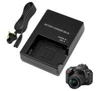 MH-24 Replacement Battery Charger for EN-EL14 / EN-EL14a, UK Plug Camera Charger Compatible with Nikon D3100 D3200 D3300 D3400 D3500 D5100 D5200 D5300 D5500 D5600 P7000 P7100 P7700 P7800
